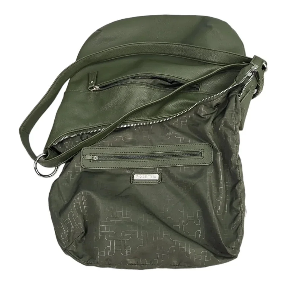 Rosetti London Green Crossbody Hobo Bag